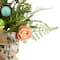 12" Boxed Floral Arrangement with Bunny Easter Decoration